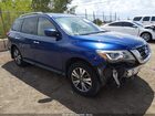 2019 Nissan Pathfinder Sv Синий vin: 5N1DR2MM2KC639994