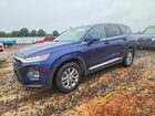 2019 Hyundai Santa Fe Se Blue vin: 5NMS2CAD9KH013354