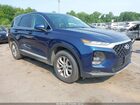 2019 Hyundai Santa Fe Se Синий vin: 5NMS2CADXKH024458
