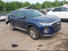 2020 Hyundai Santa Fe Sel Blue vin: 5NMS3CAD5LH290405