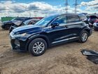2019 Hyundai Santa Fe Sel 2.4l Black vin: 5NMS3CAD7KH057995