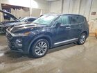 2020 Hyundai Santa Fe Sel Черный vin: 5NMS3CAD9LH197256