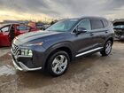 2021 Hyundai Santa Fe Sel Серый vin: 5NMS3DAJ1MH350614