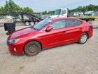 2019 Hyundai Elantra Se Красный vin: 5NPD74LF5KH412070