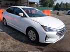 2019 Hyundai Elantra Se White vin: 5NPD74LF6KH428634