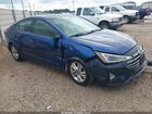 2019 Hyundai Elantra Sel Синий vin: 5NPD84LF4KH431092