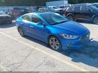 2017 Hyundai Elantra Limited Blue vin: 5NPD84LF6HH038994