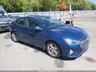2019 Hyundai Elantra Sel Blue vin: 5NPD84LF8KH426381