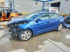 2019 Hyundai Elantra Sel Синий vin: 5NPD84LF8KH467206