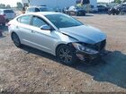 2018 Hyundai Elantra Sel Silver vin: 5NPD84LF9JH243442