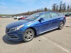 2017 Hyundai Sonata Sport 2.0t Синий vin: 5NPE34AB7HH536902