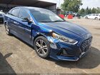2018 Hyundai Sonata Sel Blue vin: 5NPE34AF3JH645236
