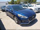 2018 Hyundai Sonata Sel Blue vin: 5NPE34AF5JH621391
