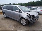 2016 Toyota Sienna Xle Premium 7 Passenger Silver vin: 5TDDK3DC8GS135297