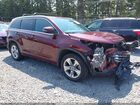 2017 Toyota Highlander Limited Maroon vin: 5TDDZRFH3HS368982