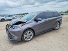 2022 Toyota Sienna Platinum 7-passenger Gray vin: 5TDERKEC0NS085050