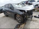 2021 Toyota Highlander Xle Gray vin: 5TDGZRAH9MS080883