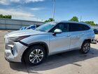 2022 Toyota Highlander Xle Gray vin: 5TDGZRBH3NS163967