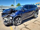 2021 Toyota Highlander Xle Blue vin: 5TDHZRBH3MS108230