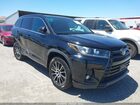 2018 Toyota Highlander Se Black vin: 5TDJZRFH1JS562516