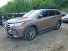 2017 Toyota Highlander Xle Brown vin: 5TDJZRFH4HS436189