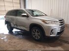 2019 Toyota Highlander Xle Серый vin: 5TDJZRFH5KS567140