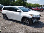2018 Toyota Highlander Xle White vin: 5TDJZRFH6JS538289