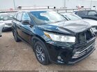 2019 Toyota Highlander Xle Black vin: 5TDJZRFH6KS577241