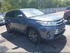 2019 Toyota Highlander Xle Blue vin: 5TDJZRFH8KS985059
