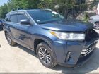 2017 Toyota Highlander Xle Light Blue vin: 5TDJZRFH9HS449553