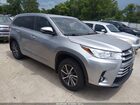 2018 Toyota Highlander Xle Gray vin: 5TDJZRFH9JS492747