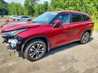 2025 Toyota Highlander Awd Hybrid 4d 2.5l Xle Красный vin: 5TDKBRCH0SS680619