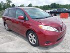 2016 Toyota Sienna Le 8 Passenger Red vin: 5TDKK3DC7GS693391