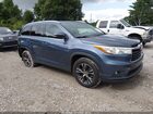 2016 Toyota Highlander Xle V6 Blue vin: 5TDKKRFH5GS127998