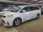 2018 Toyota Sienna Le White vin: 5TDKZ3DC1JS944814