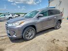 2018 Toyota Highlander Xle Gray vin: 5TDKZRFH3JS280219