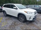 2019 Toyota Highlander Xle White vin: 5TDKZRFH3KS551121