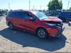 2021 Toyota Sienna Xle Burgundy vin: 5TDYRKECXMS074097