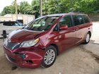 2017 Toyota Sienna Xle 8-passenger Burgundy vin: 5TDYZ3DC5HS771416