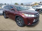 2018 Toyota Highlander Le Burgundy vin: 5TDZARFH0JS035349