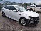 2019 Kia Optima Lx White vin: 5XXGT4L3XKG278666