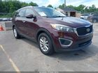 2017 Kia Sorento 3.3l Lx Burgundy vin: 5XYPGDA52HG335472