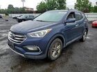 2017 Hyundai Santa Fe Sport 2.4l Blue vin: 5XYZUDLB5HG382435