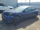 2022 Tesla Model 3 Синий vin: 5YJ3E1EA2NF294922