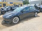 2022 Tesla Model 3 Black vin: 5YJ3E1EA3NF184705