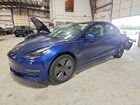 2023 Tesla Model 3 Blue vin: 5YJ3E1EAXPF460381