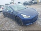 2018 Tesla Model 3 Long Range/performance Синий vin: 5YJ3E1EB2JF056121