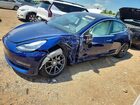 2018 Tesla Model 3 Blue vin: 5YJ3E1EB2JF086204