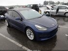 2023 Tesla Model 3 Long Range Dual Motor All-wheel Drive Blue vin: 5YJ3E1EB2PF709510