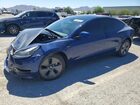 2022 Tesla Model 3 Blue vin: 5YJ3E1EB3NF135870